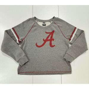 Alabama Crimson Tide Stadium Athletics Sweatshirt Womens Siz M Gray Red NWOT 270